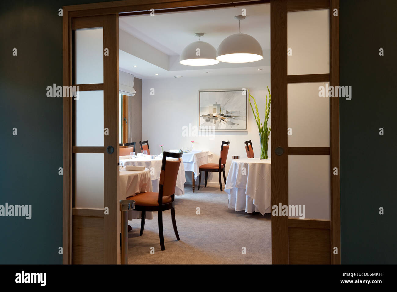 la ville blanche restaurant, lannion, brittany, france Stock Photo