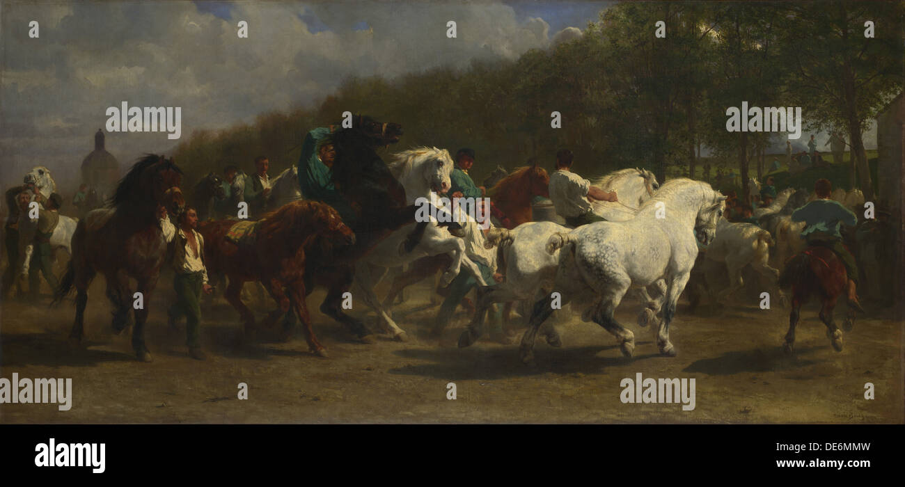 The Horse Fair, 1855. Artist Bonheur, Rosalie (Rosa) (18221899 Stock