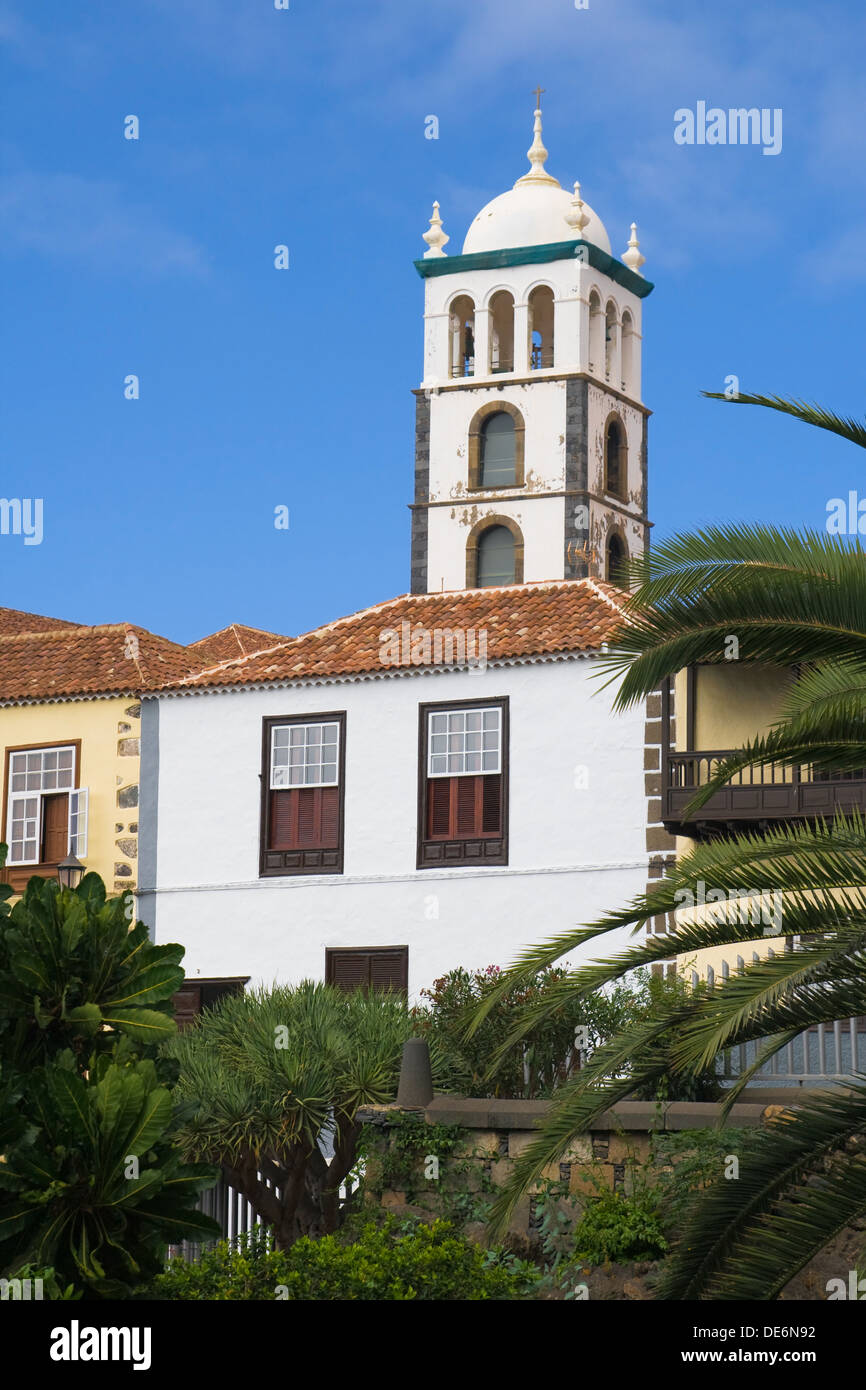 Church of Santa Ana in Garachico, Tenerife, Canary Islands. Stock Photo