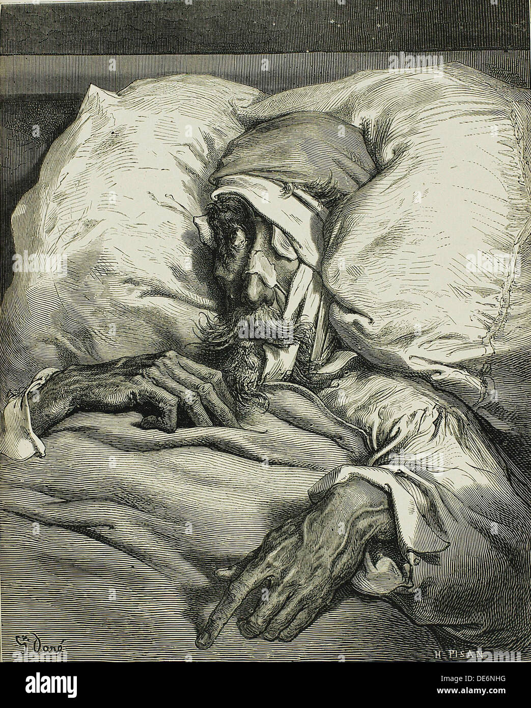 Illustration to the book Don Quijote de la Mancha by M. de Cervantes, 1863. Artist: Doré, Gustave (1832-1883) Stock Photo