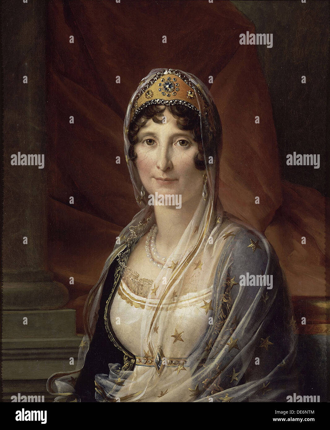 Portrait of Maria Letizia Ramolino Bonaparte (1750-1836), mother of Napoleon Bonaparte, ca 1804. Artist: Gérard, François Pascal Simon (1770-1837) Stock Photo