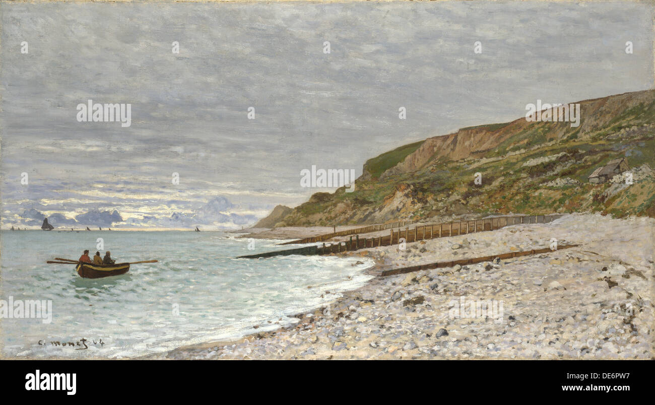 クロード・モネ、La Pointe de la Heve at Low Tide La Pointe de la Hève at Low Tide by Claude Monet at The
