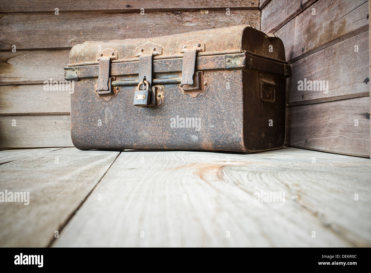 Box is rust for vintage Stock Photo Alamy
