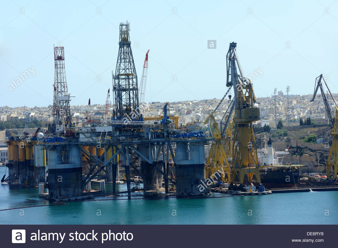 Valletta Malta Noble Paul Romano Oil rig at the Palumbo ...