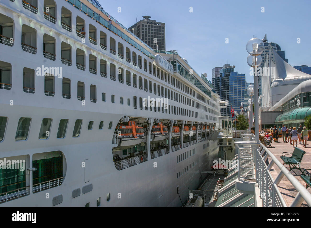 Holland America cruise ship MS Zaandam berthed at Canada Place