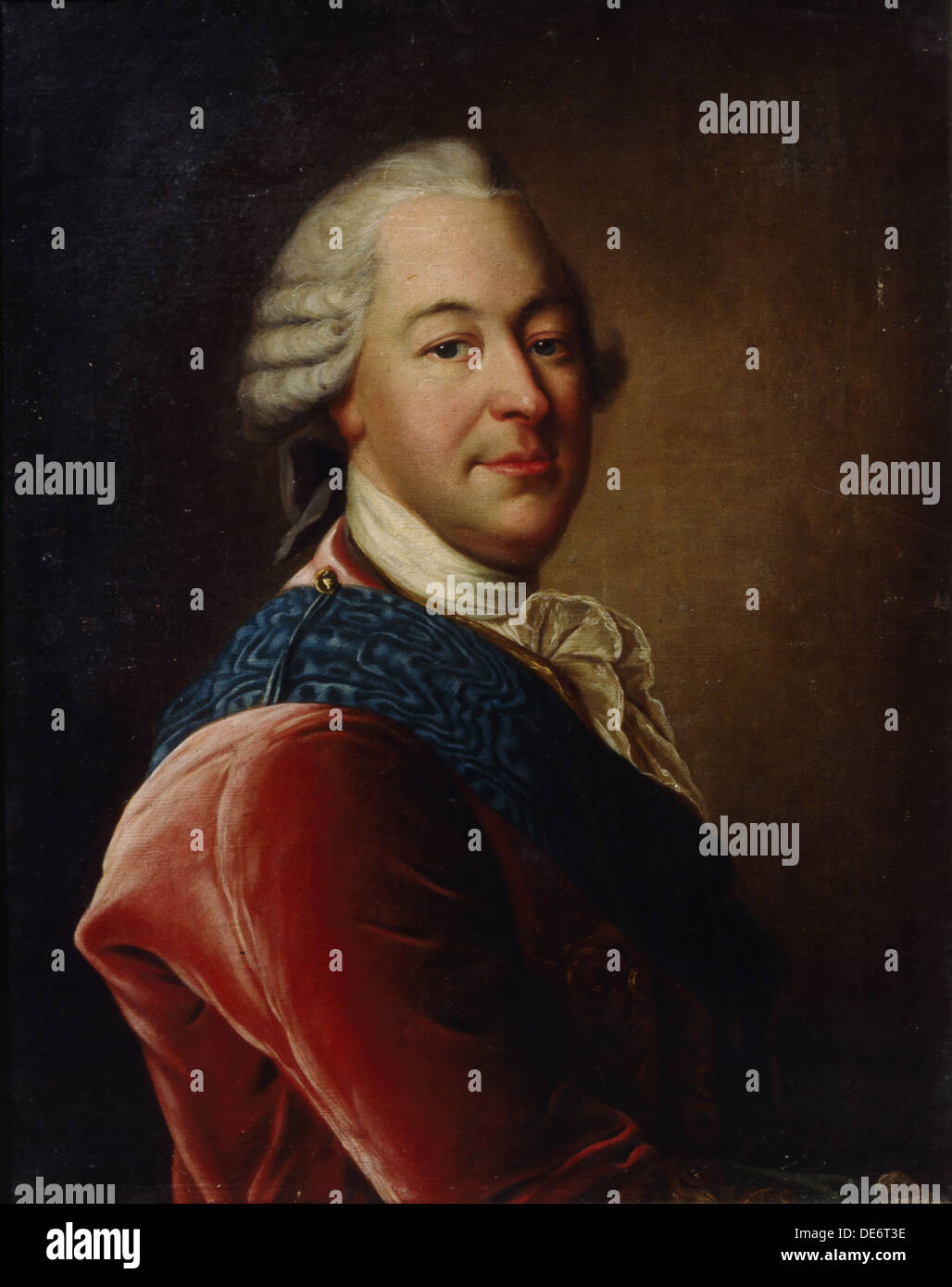 Portrait of Count Mikhail Illarionovich Vorontsov (1714-1767), Mid of the 18th cen.. Artist: Tocqué, Louis (1696-1772) Stock Photo