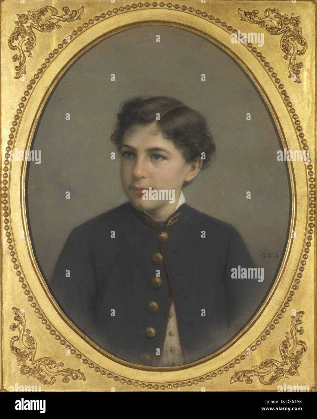 Portrait of Alexandre Antoine, Count Colonna-Walewski (1844-1898), 1860. Artist: Winterhalter, Franz Xavier (1805-1873) Stock Photo