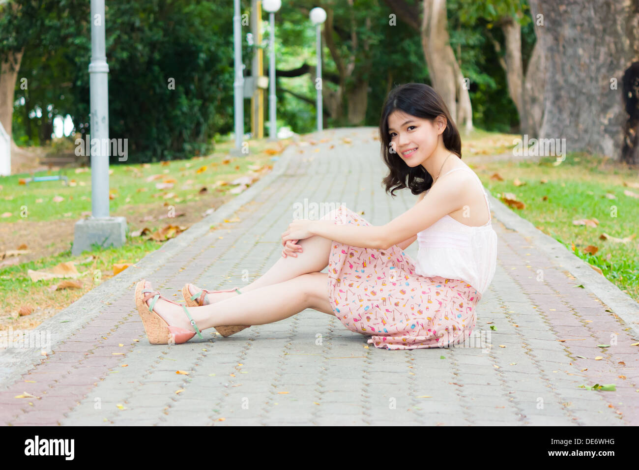 Girl relaxing on the hi-res stock photography and images - Alamy