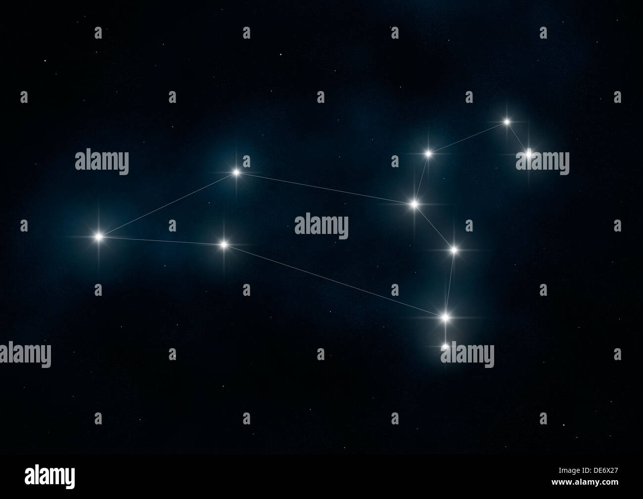 Leo constellation hi-res stock photography and images - Alamy