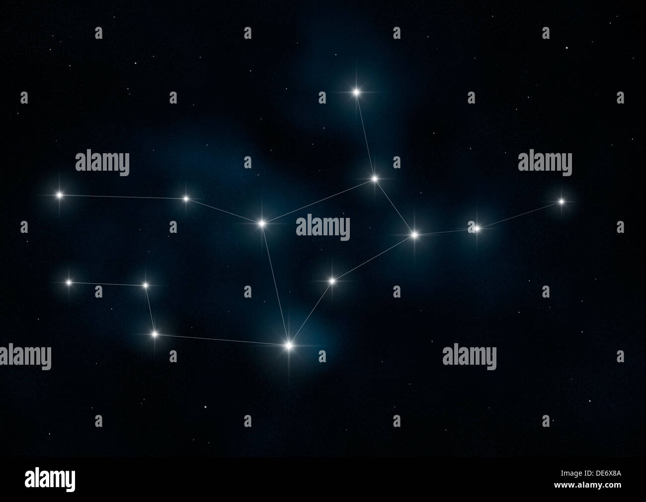 star gazing chart astronomy virgo