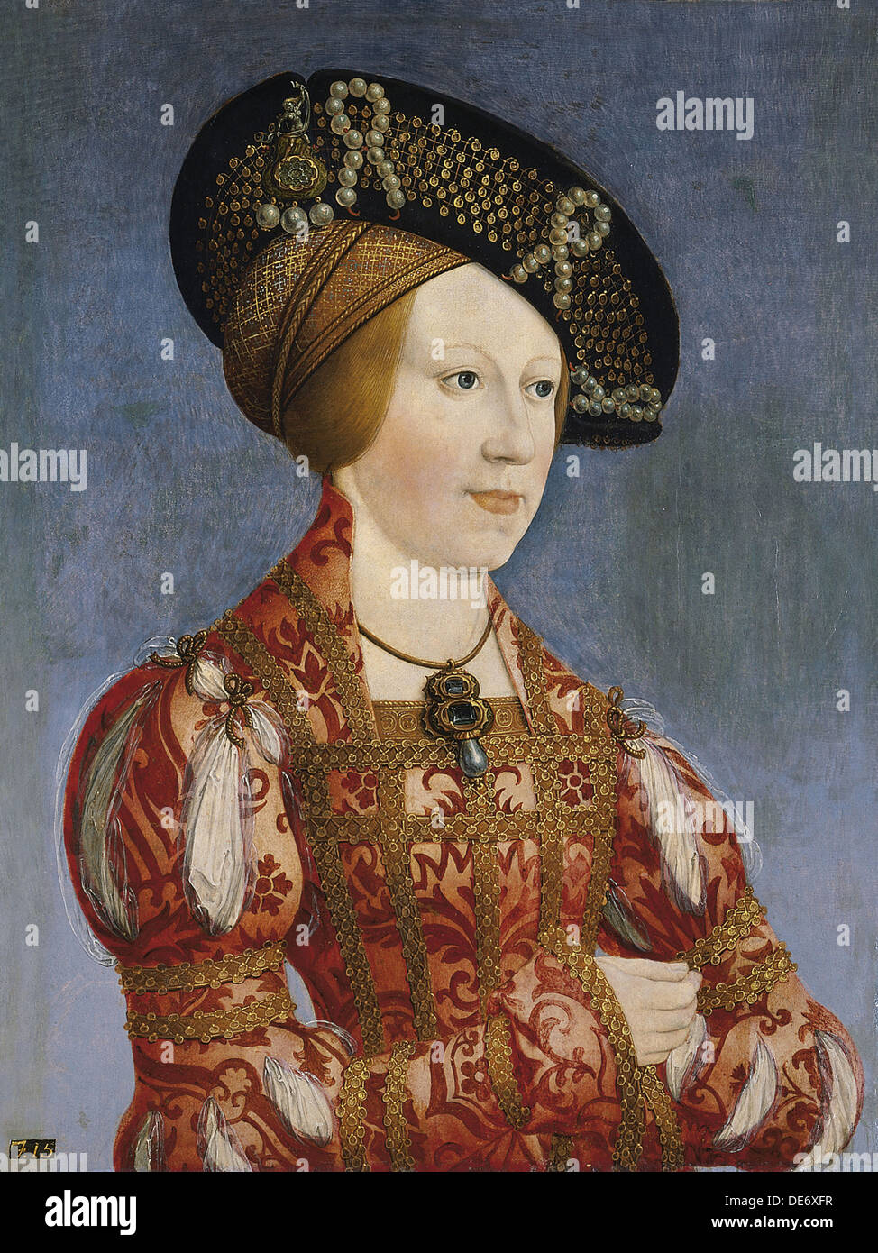 Anna of Bohemia and Hungary (1503-1547), 1519. Artist: Maler zu Schwaz (1480/88-1526/29) Stock Photo