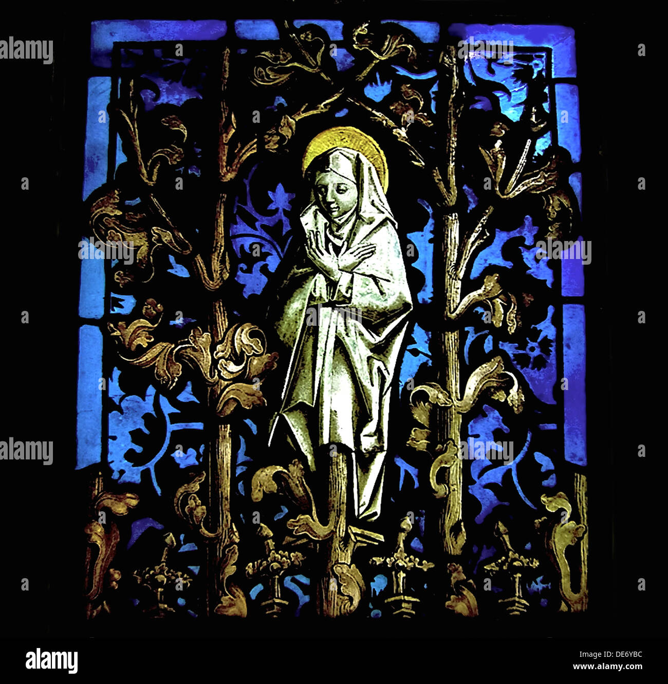 Hildegard of Bingen. Artist: Anonymous Stock Photo