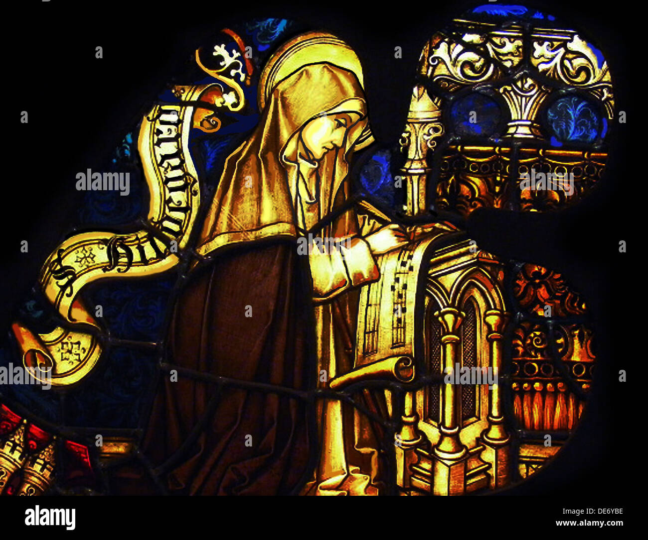 Hildegard of Bingen. Artist: Anonymous Stock Photo