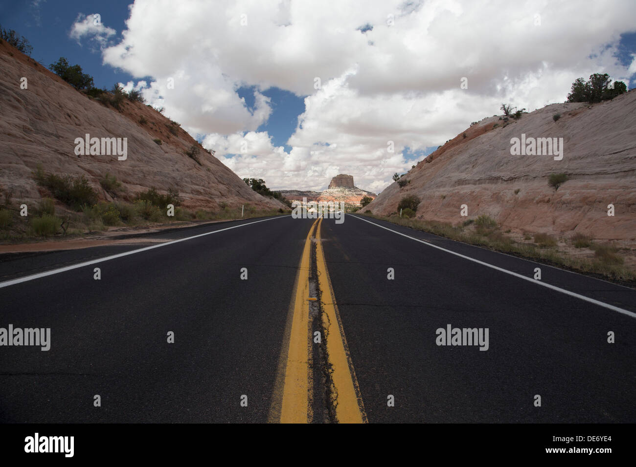 highway 98 square butte navajo reservation arizona Stock Photo