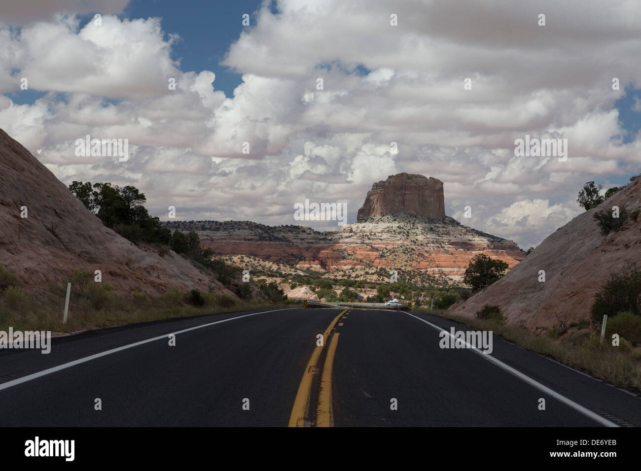 highway 98 square butte navajo reservation arizona Stock Photo