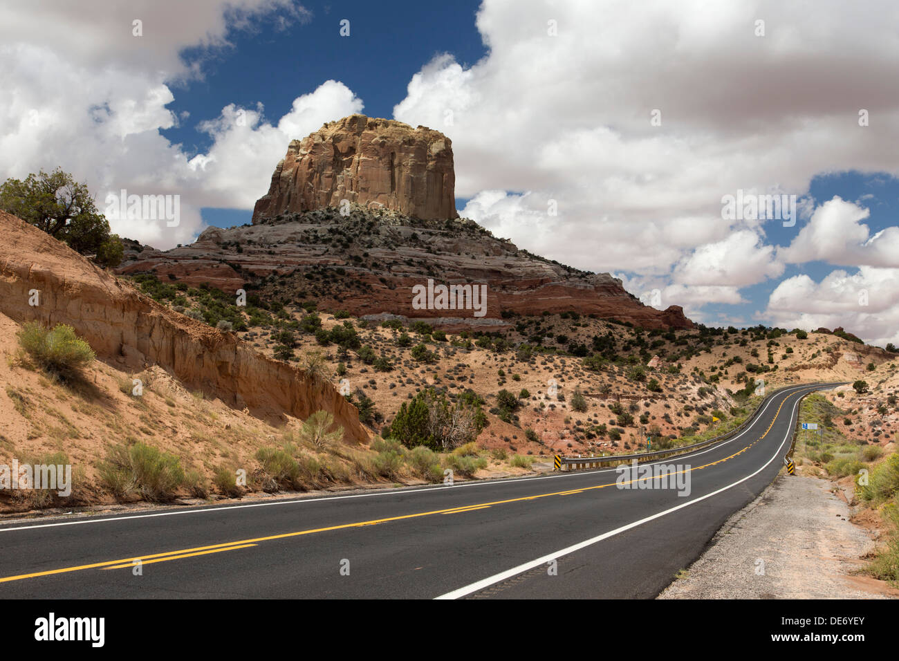 highway 98 square butte navajo reservation arizona Stock Photo