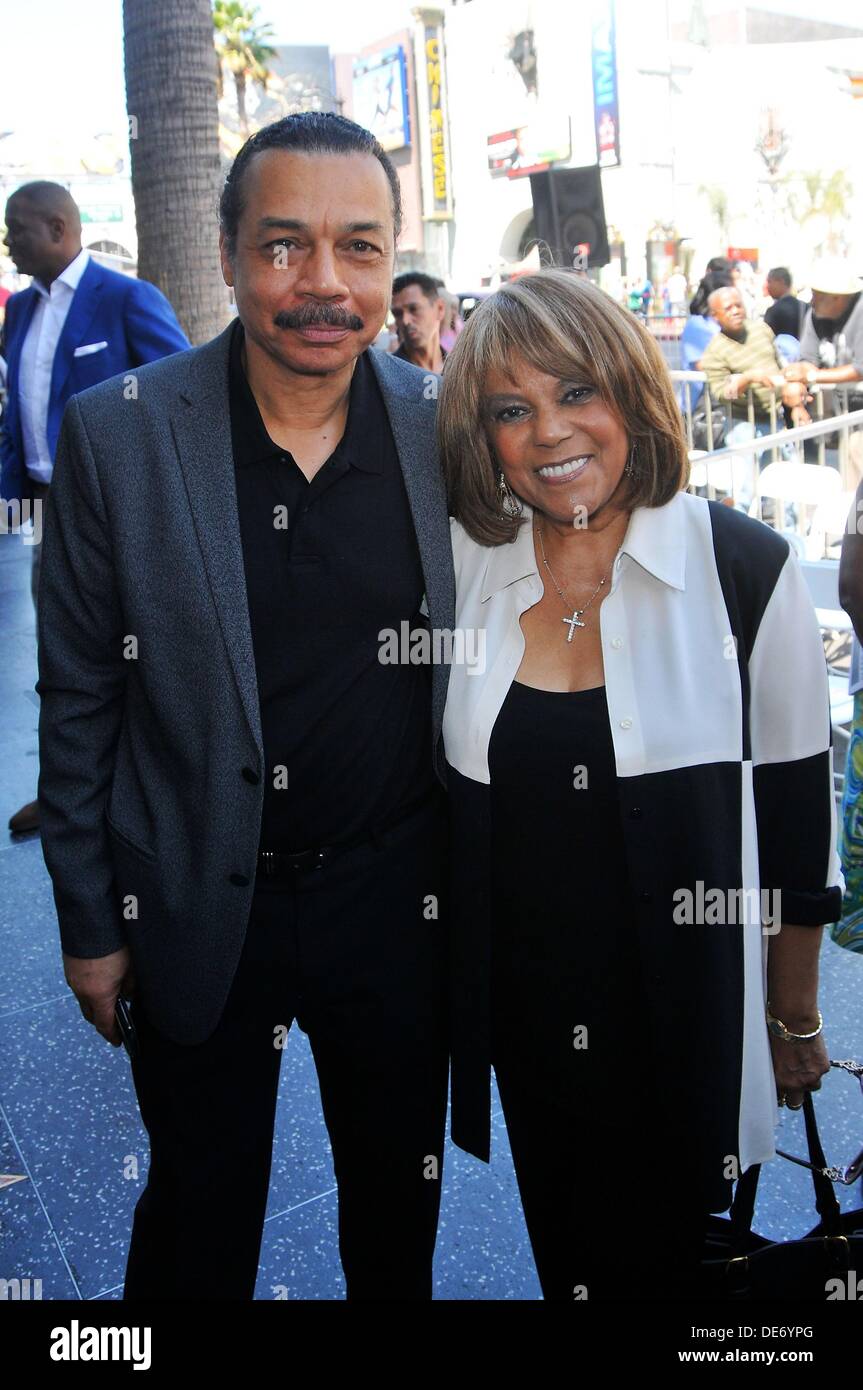 Los Angeles, California, USA. 12th Sep, 2013. Jack Perry, Claudette Robinson at the induction ceremony for Star on the Hollywood Walk of Fame for Barry White, Hollywood Boulevard, Los Angeles, California, USA September 12, 2013. Credit:  Michael Germana/Everett Collection/Alamy Live News Stock Photo