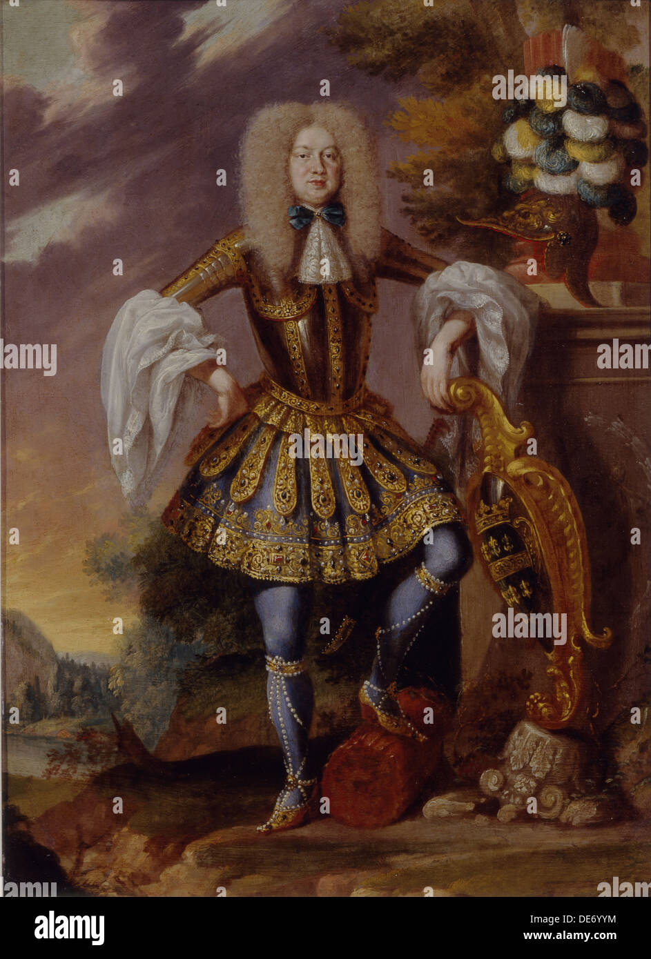 A Man in Fancy Dress, Early 18th cen.. Artist: German master Stock Photo