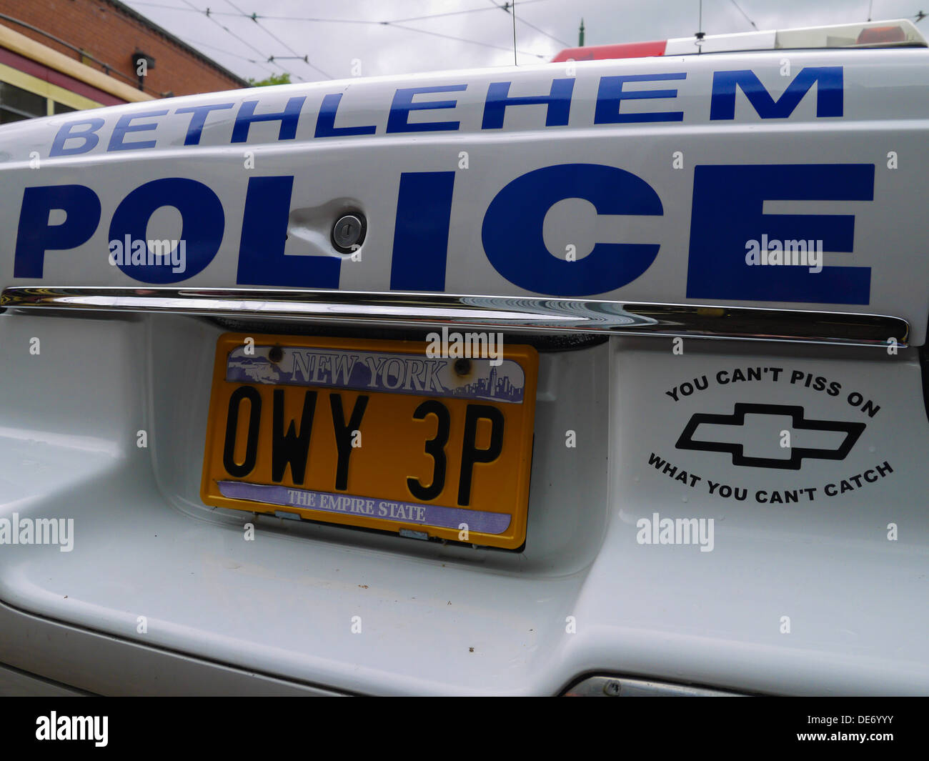 American police car hi-res stock photography and images - Alamy