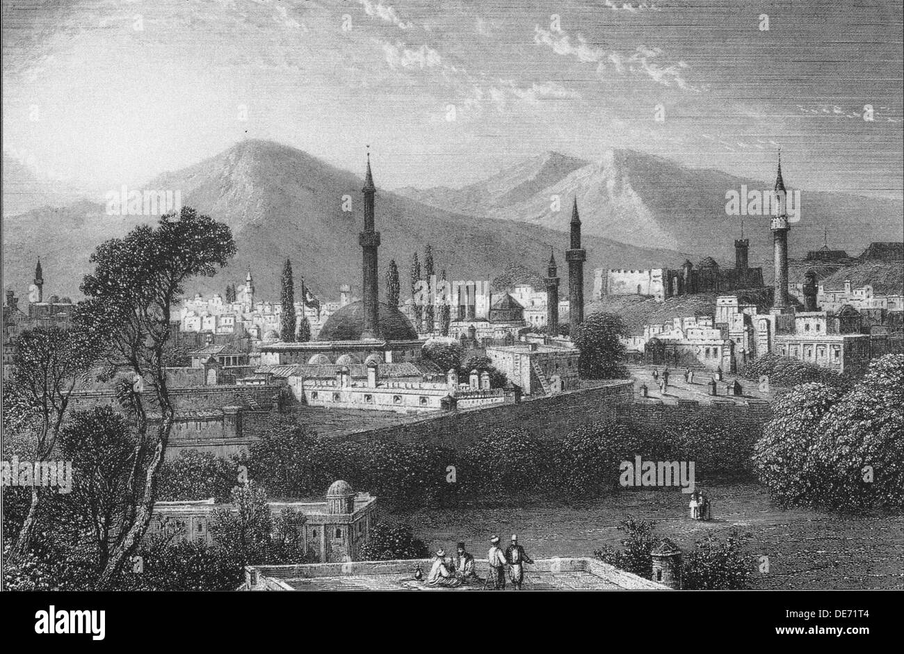 Viev of Erzurum, 1878. Artist: Willmore, Arthur (1814-1888) Stock Photo