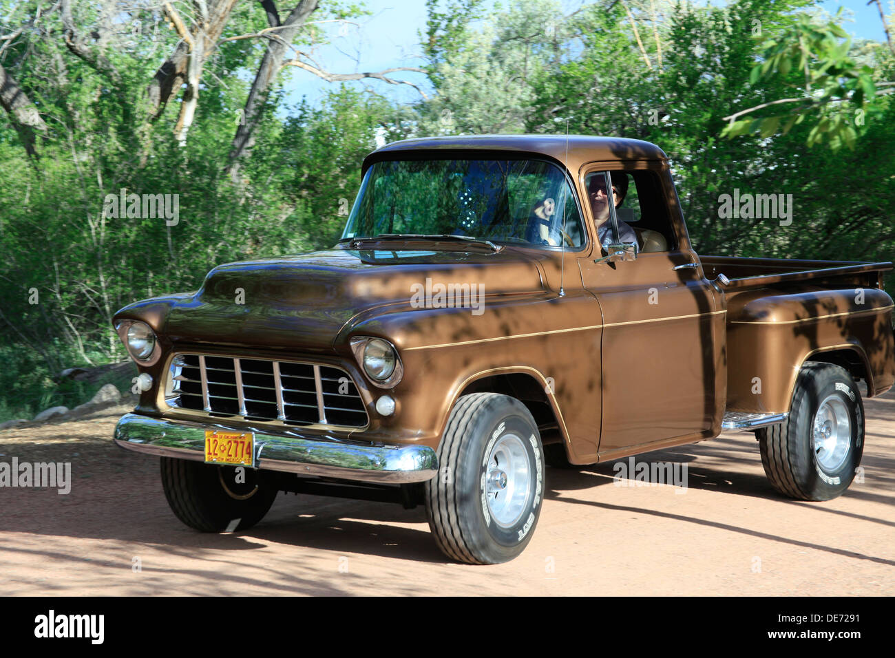 Classic Chevy work truck Stock Photo