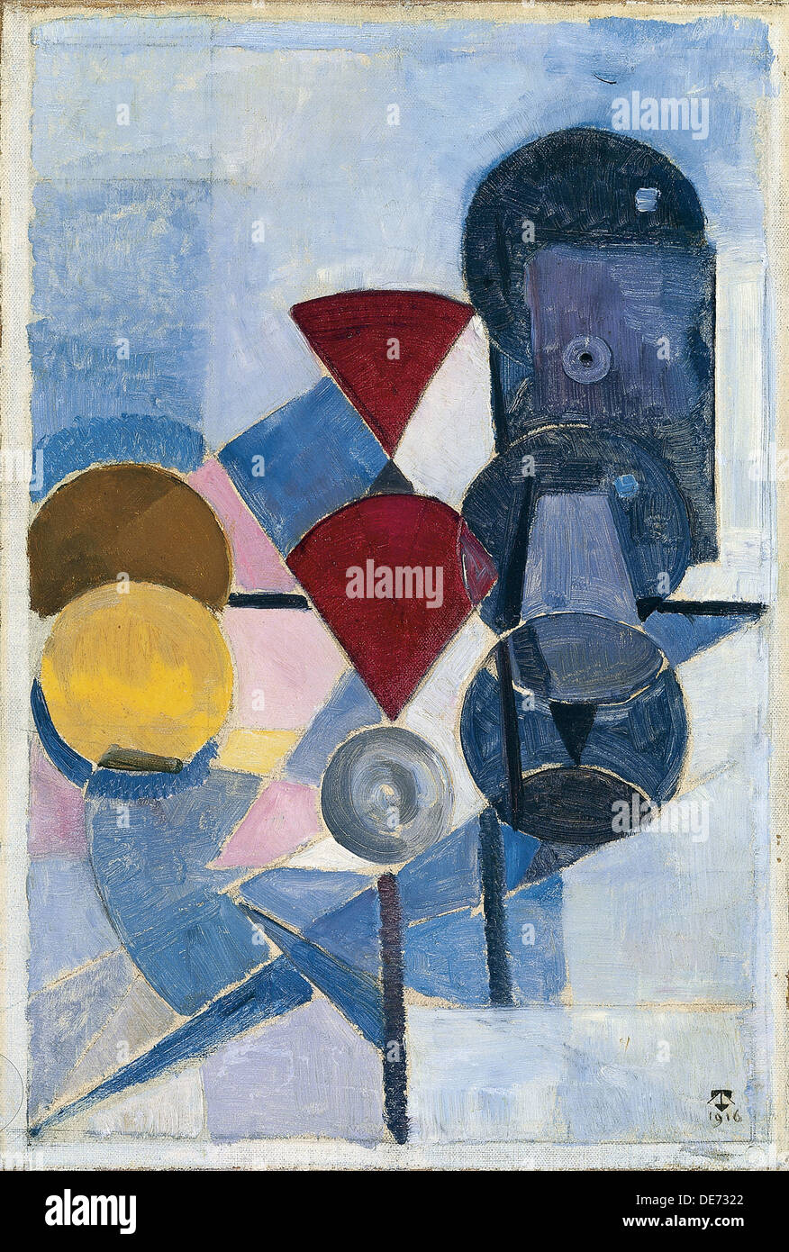 Composition II (Still Life), 1916. Artist: Doesburg, Theo van (1883-1931) Stock Photo