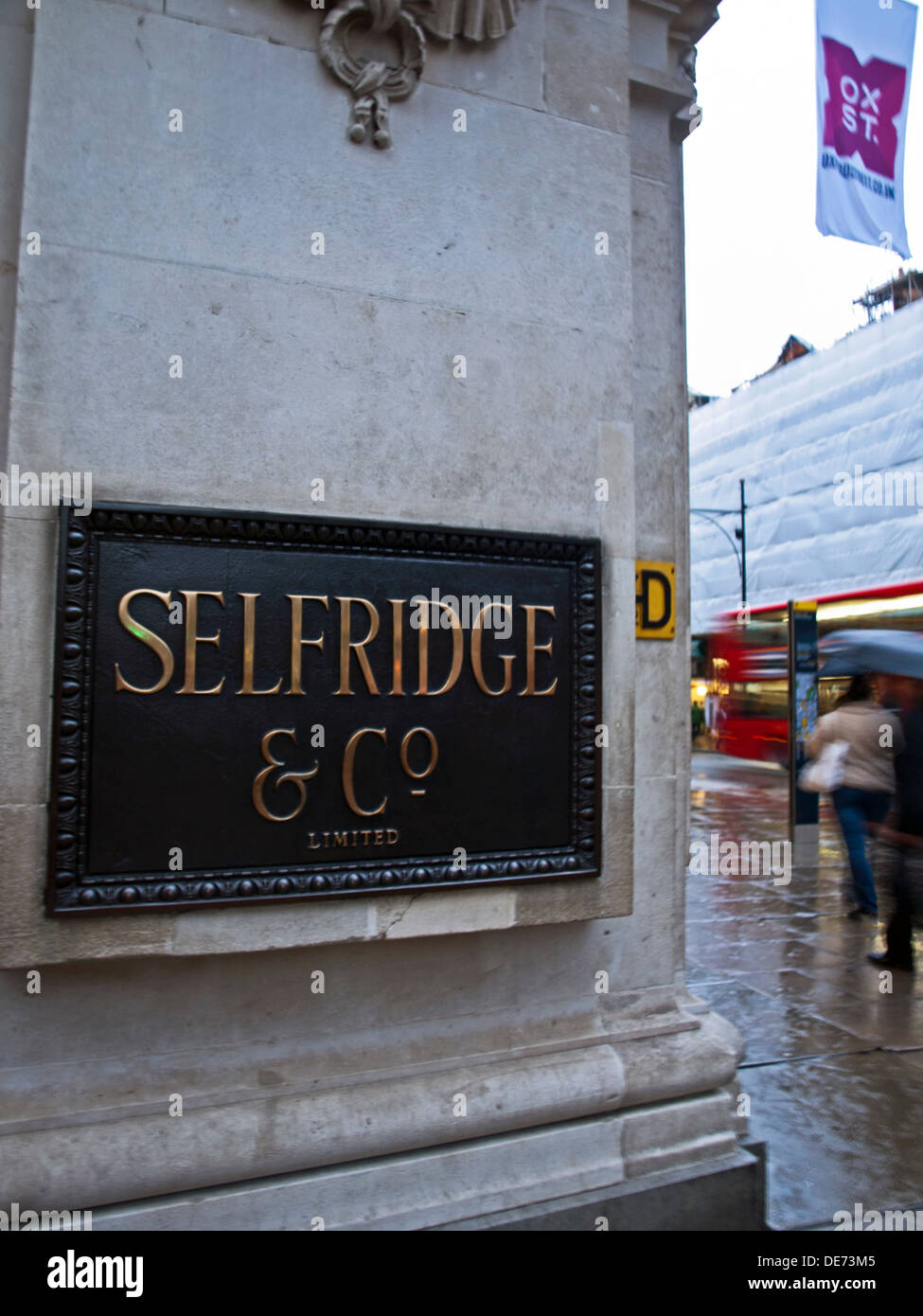 Exterior of Selfridge's Department Store, Oxford Street, City of