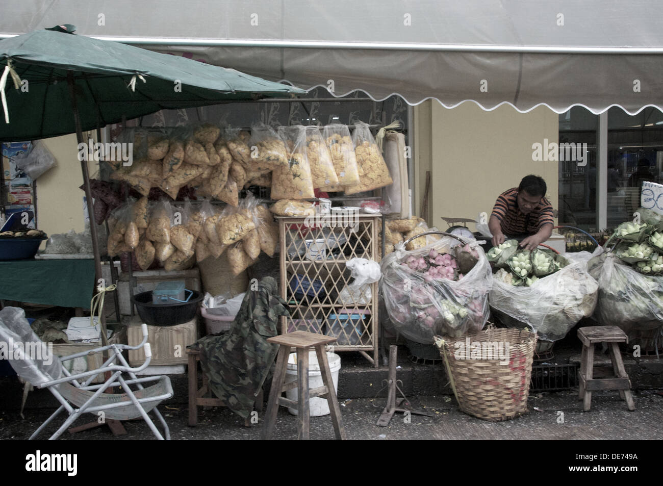 Thai street market Stock Photo