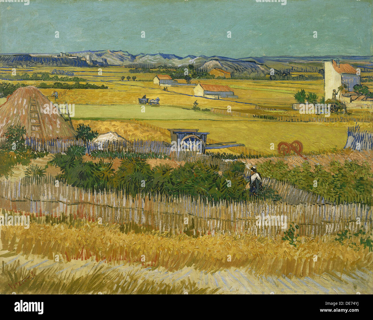 The harvest, 1888. Artist: Gogh, Vincent, van (1853-1890) Stock Photo