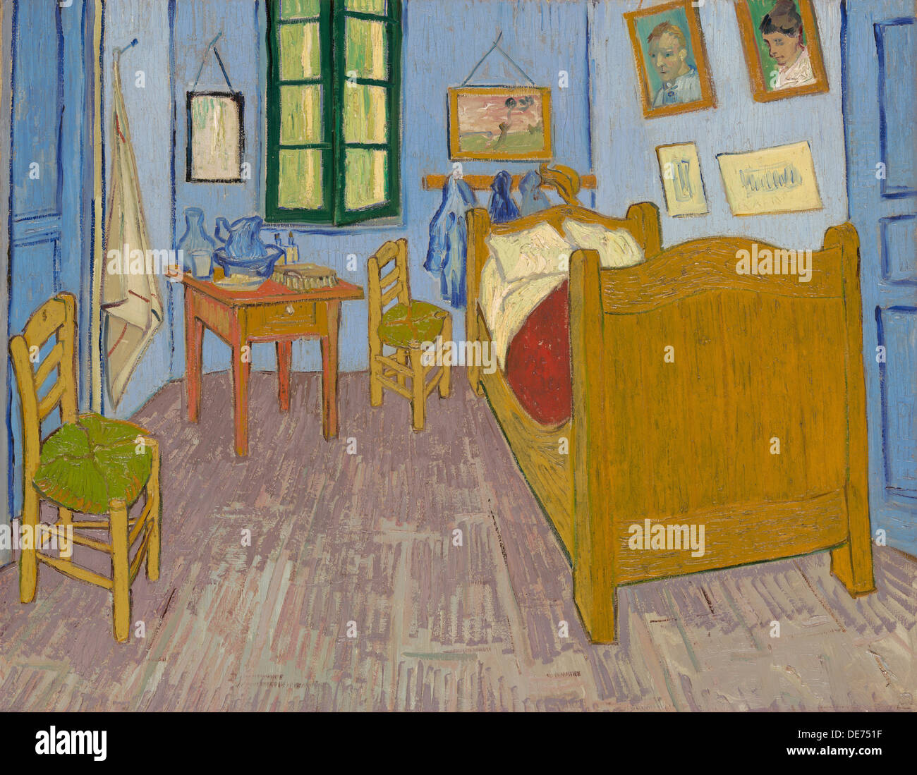Bedroom in Arles, 1889-1890. Artist: Gogh, Vincent, van (1853-1890) Stock Photo