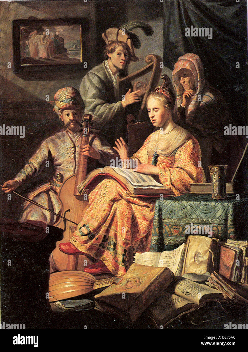Allegory of Music, 1626. Artist: Rembrandt van Rhijn (1606-1669) Stock Photo