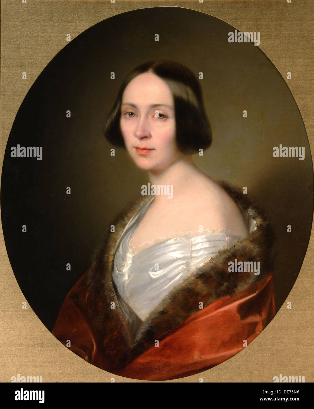 Portrait of Countess Luise Trofimovna Golitsyna (1810-1887), née Baranova, Early 1840s. Artist: Kozina, Sándor (1808-1873) Stock Photo