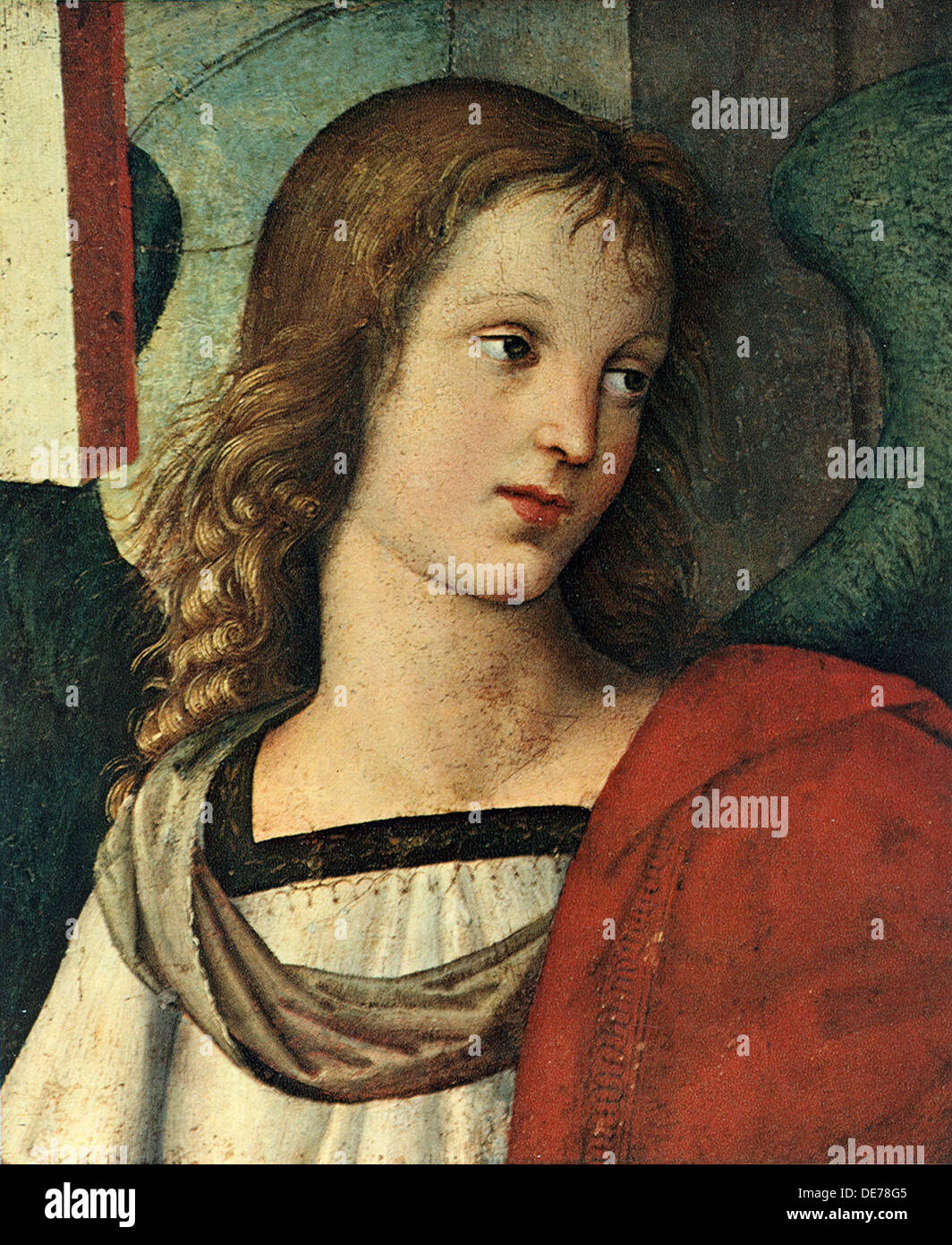 Head of an Angel, c. 1500. Artist: Raphael (1483-1520) Stock Photo
