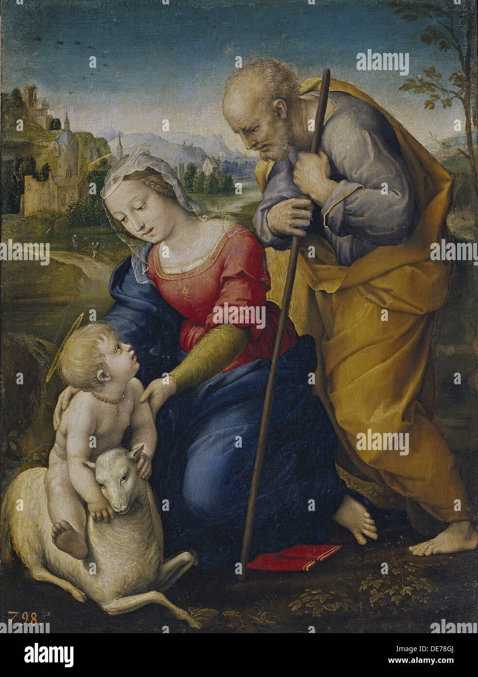 La Vierge au chardonneret Raphael art mural - Poster métal 