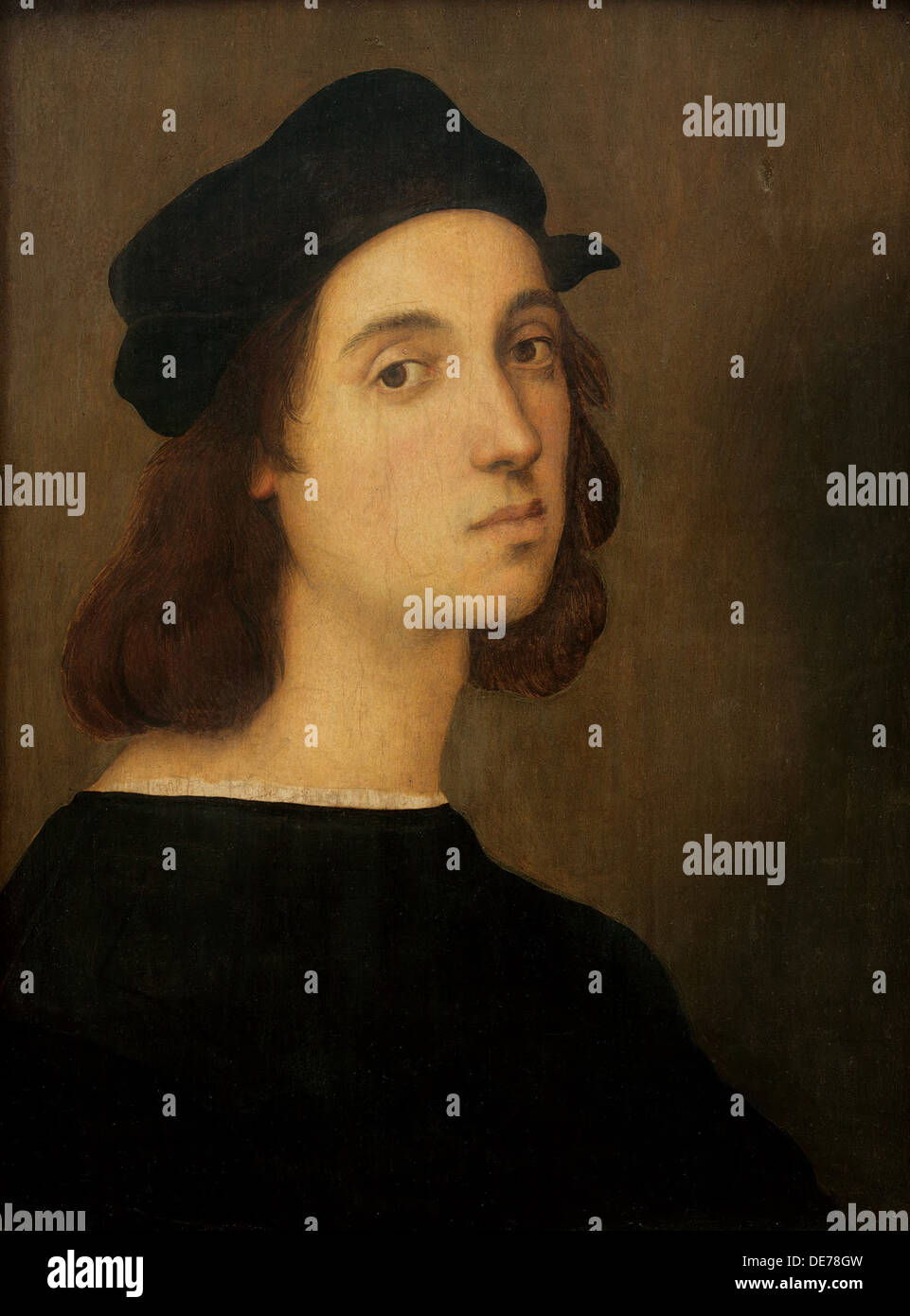 Self-Portrait, 1505-1506. Artist: Raphael (1483-1520) Stock Photo