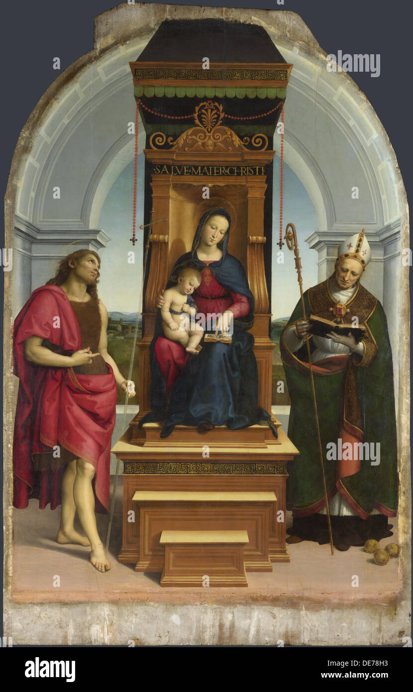 The Madonna and Child with Saint John the Baptist and Saint Nicholas of ...