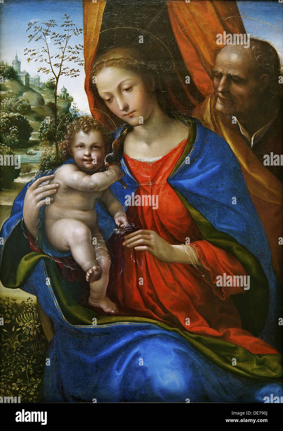 The Holy Family. Artist: Sodoma (1477-1549) Stock Photo