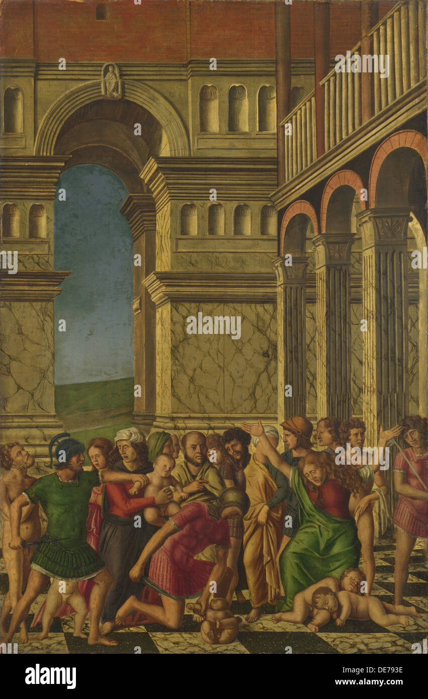 The Massacre of the Innocents, ca 1510-1520. Artist: Mocetto, Girolamo (c. 1458-1531) Stock Photo