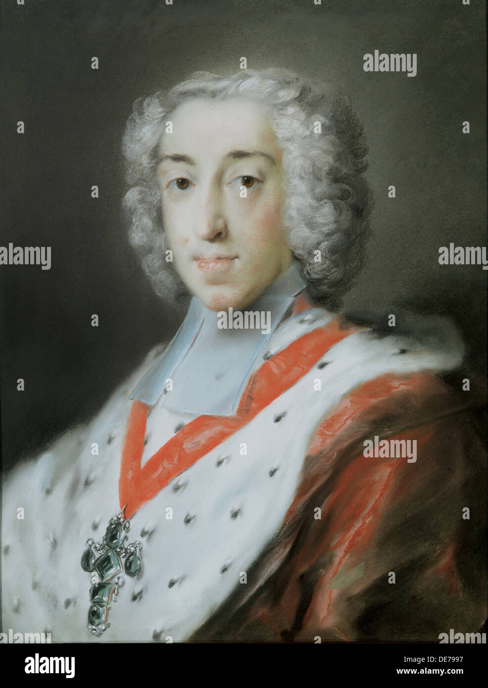 Clemens August of Bavaria (1700-1761), 1727. Artist: Carriera, Rosalba Giovanna (1657-1757) Stock Photo