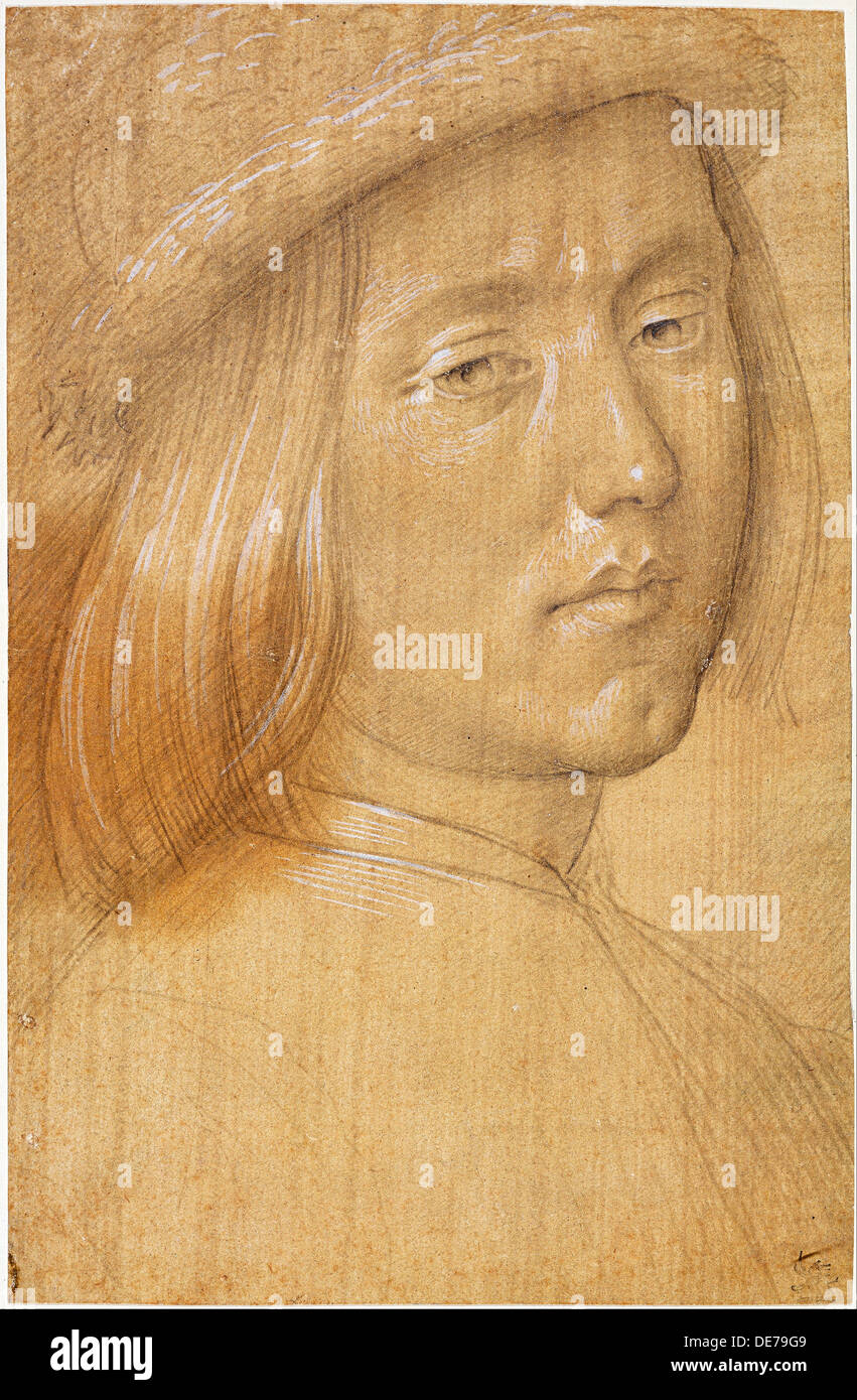 Head of a Youth. Artist: Lorenzo di Credi (1459-1537) Stock Photo