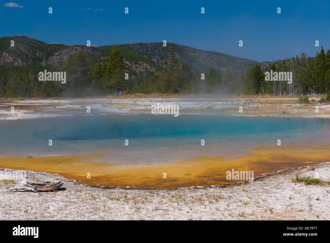 Photograph of the Mirror Pool. Upper Geyser Basin, Yellowstone National ...