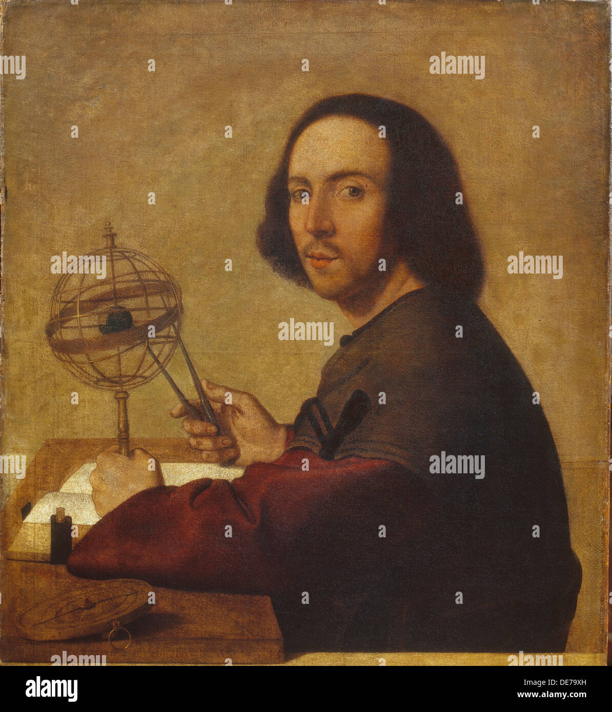 Portrait of the Astronomer. Artist: Basaiti, Marco (c. 1470-1530) Stock Photo