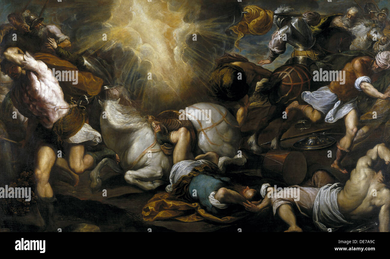 The Conversion of Saint Paul, 1592. Artist: Palma il Giovane, Jacopo, the Younger (1544-1628) Stock Photo