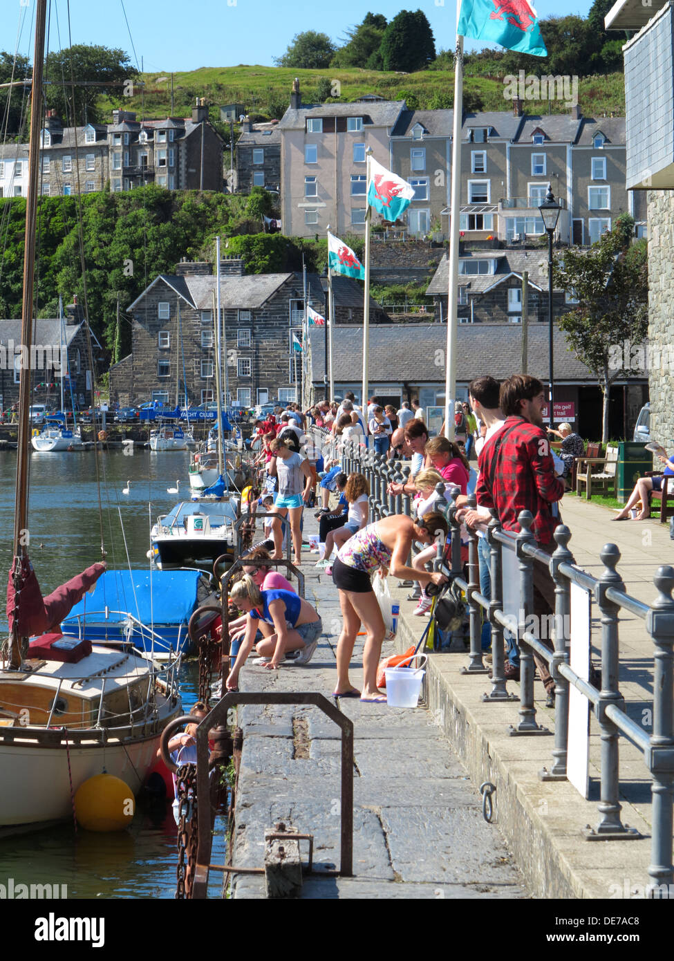 Harbour area, Porthmadog, Gwynedd, North Wales Stock Photo Alamy