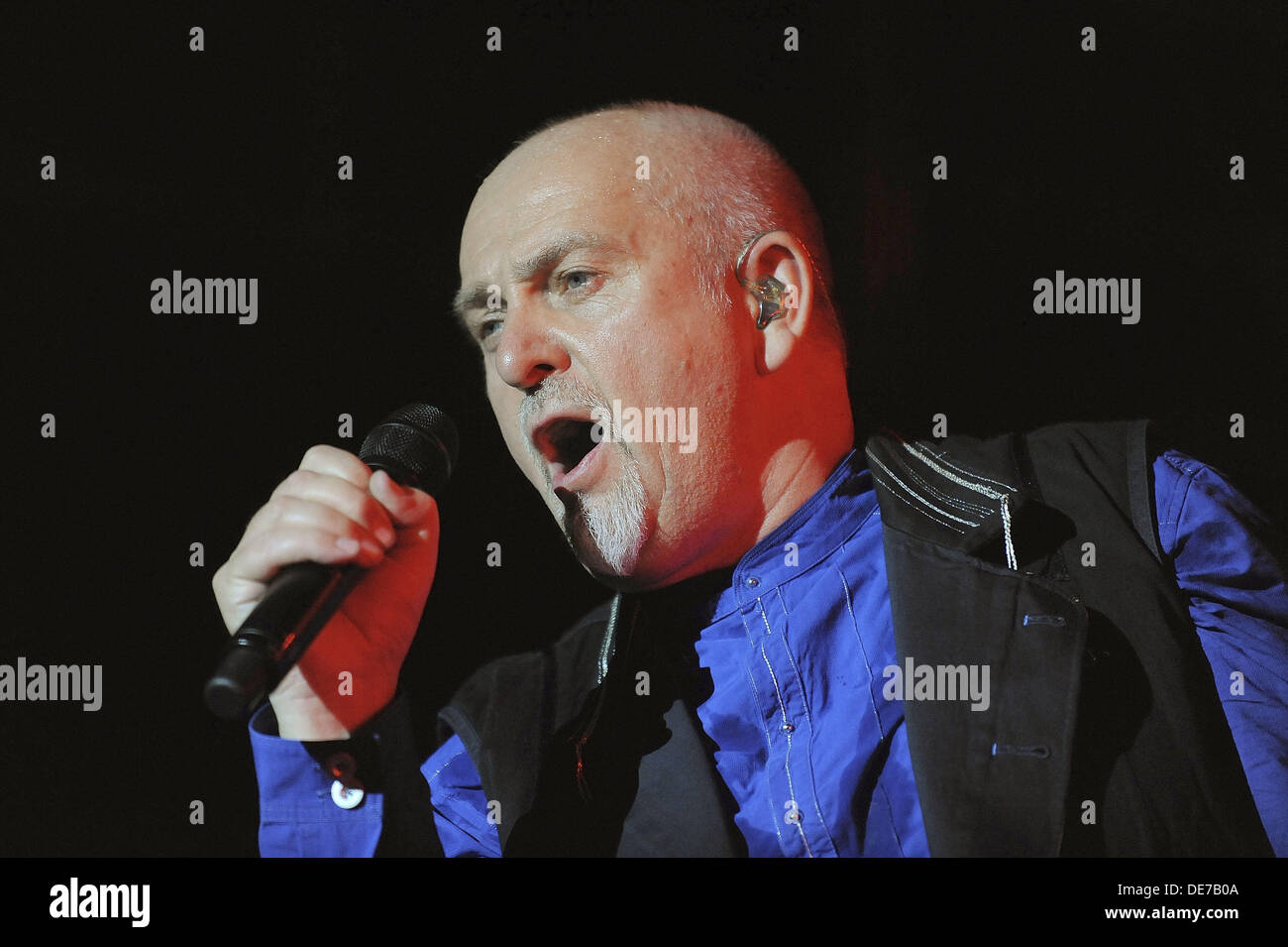 Santiago Chile 24 March 2009 the English singer Peter Gabriel during a ...