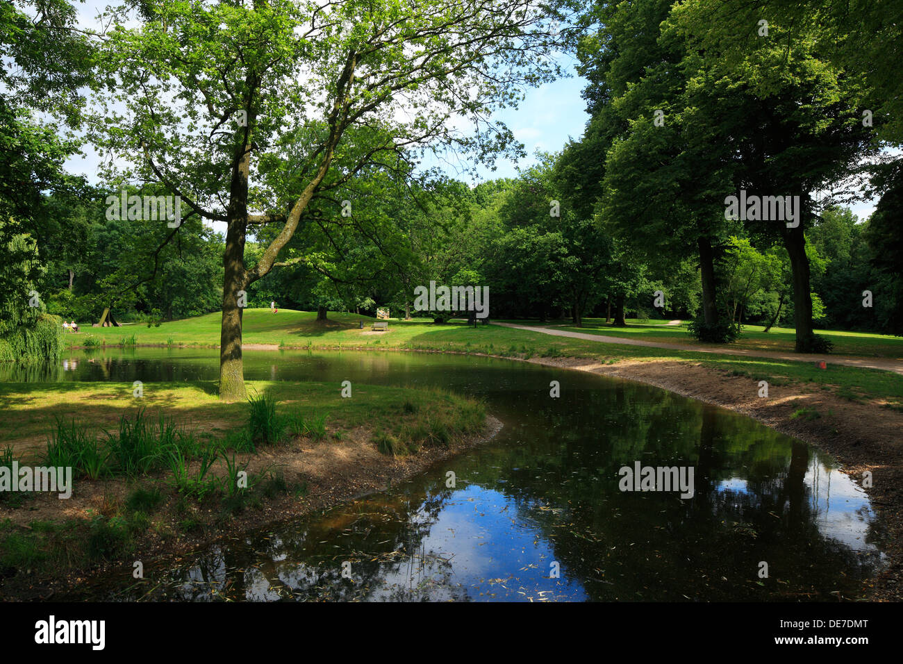 Schlosspark von Haus Weitmar in Bochum-Weitmar, Ruhrgebiet, Nordrhein-Westfalen Stock Photo