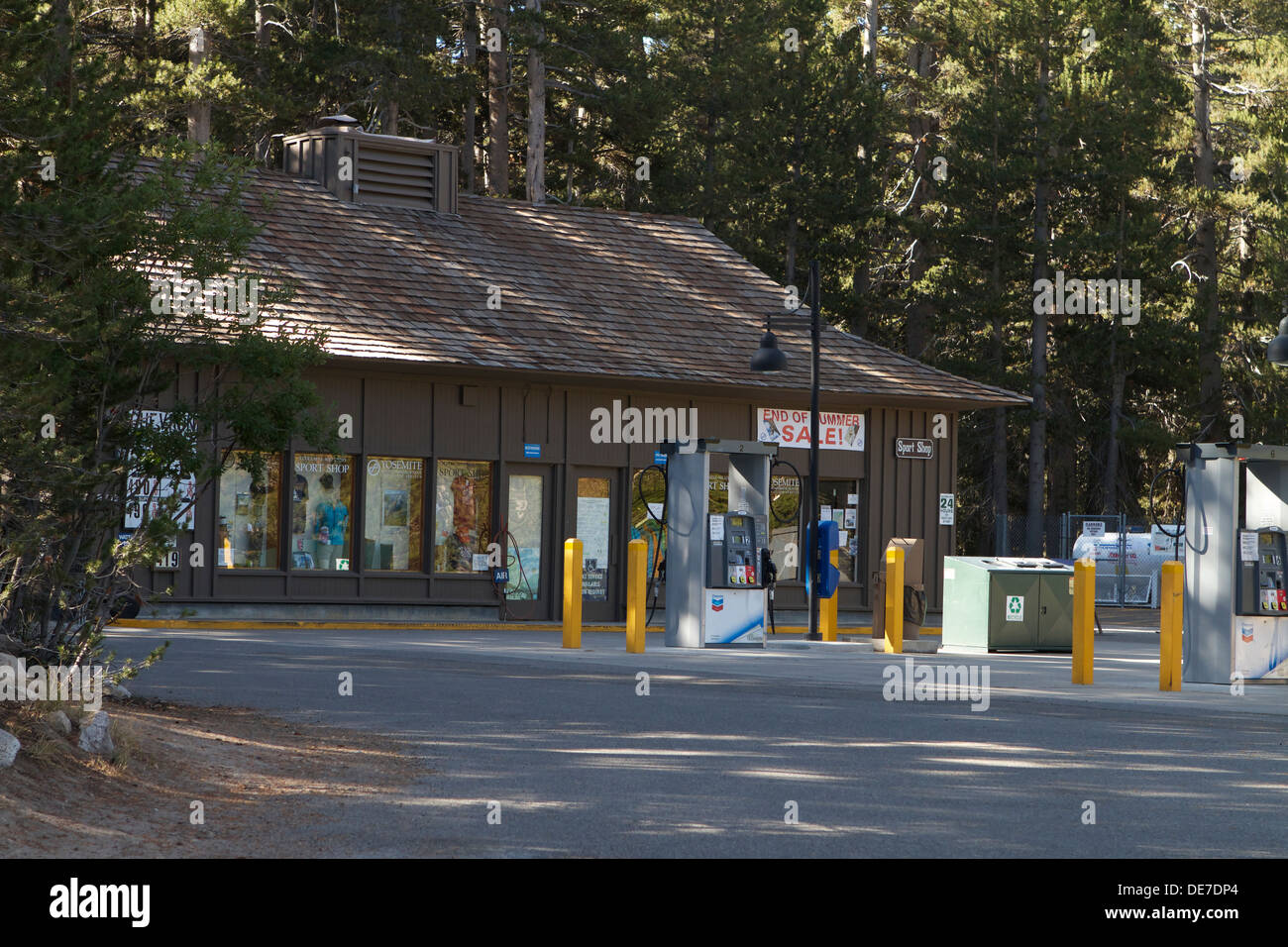 A Gas petrol station on highway 120 (The Tioga road/pass) In the high