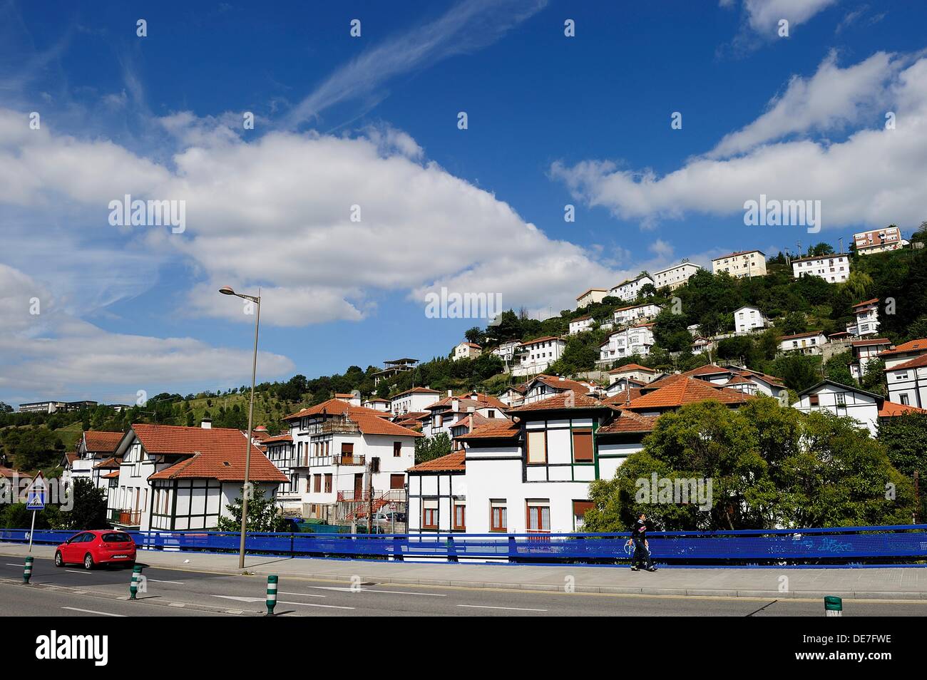 Garden City district in Bilbao, consisting of low houses was designed by architect Pedro Bilbao Ispizua Stock Photo