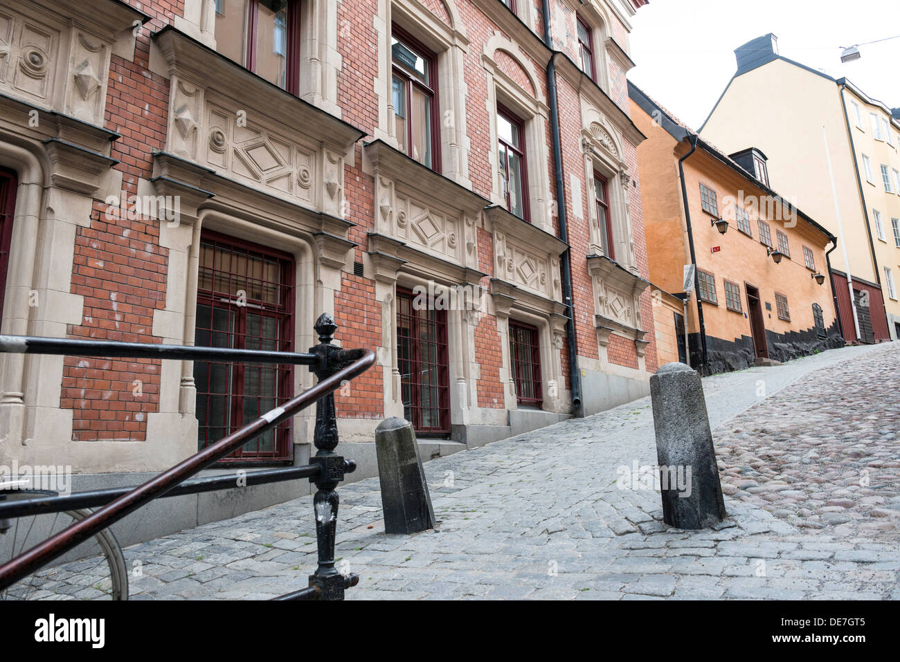 A side street off Götgatan in Stockholm Stock Photo