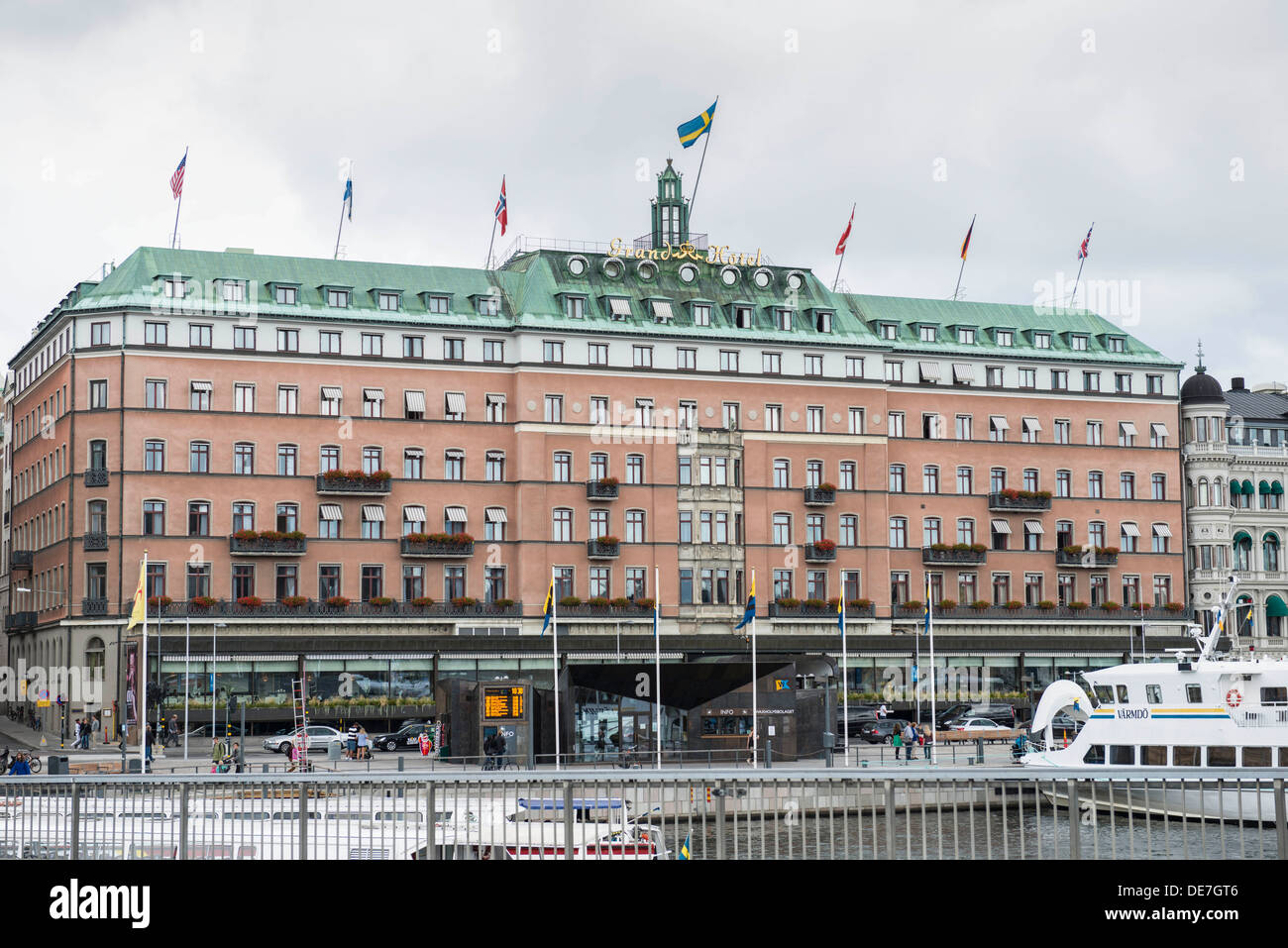 Grand Hotel in Stockholm Stock Photo